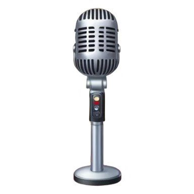 Create a glamorous and vibrant emoji that represents pop vocal performance. The emoji should feature a vintage stage microphone on a red carpet, with a spotlight shining on it. The stage should be empty but illuminated with concert lights, creating an atmosphere of excitement. Add elements like a festive firework display and a sparkling costume with rhinestones. Surround the scene with a ribbon made of musical notes to symbolize the connection to music. Use bright colors like gold, red, and silver, with a touch of sparkle to convey the glamour and energy of pop vocal performance. The background should be transparent. sticker