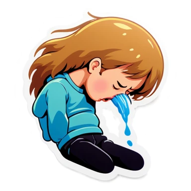 Vomiting  sticker