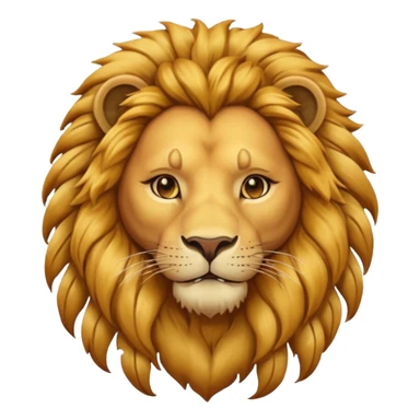 lion with braids sticker