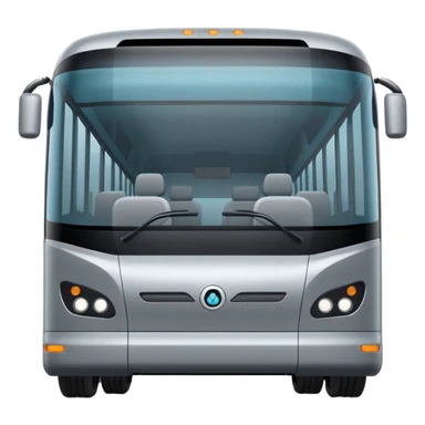 extra large gray Modern autonomous electric bus sticker