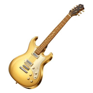 cinematic-realistic-guitar,-polished-metal,-warm-golden-reflections-dancing-along-its-surface,-soft-hands-carefully-positioned-over-the-keys,-glowing-with-an-elegant-and-airy-charm. sticker