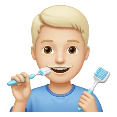 Brushing your teeth sticker
