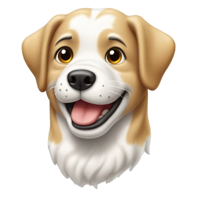 perro san bernando feliz sticker