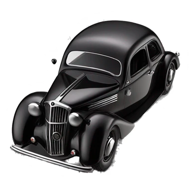 Darth Vader themed sporty Batman’s 1936 Cord 810  sticker