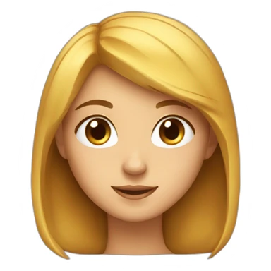 Chat sur la tete d une fille sticker