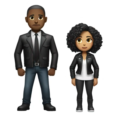 Gangster interracial couple praying  sticker