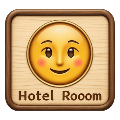 hotel room sign sticker