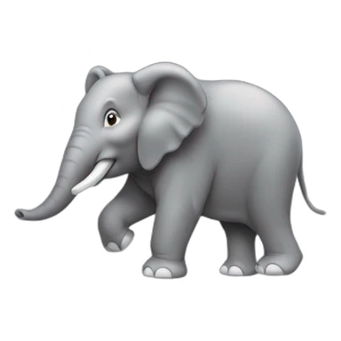 Éléphant sur une souris sticker