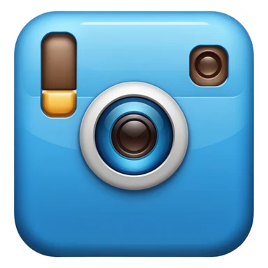 Instagram blue thick meta  symbol sticker