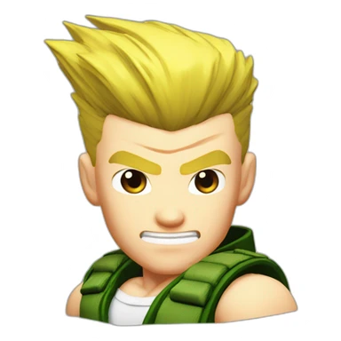 Guile in Street fighter 6 sticker