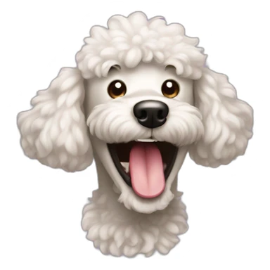 poodlelaughing sticker