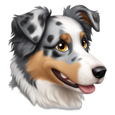 australian shepherd blue merle sticker