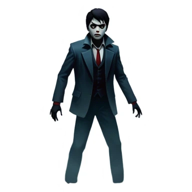 Thriller Movie Icon: A dramatic, intense movie poster-style collage. Dark, moody colors with shadows and high-contrast lighting. Include mysterious elements like an ominous figure, a broken window, and fog. A sense of suspense and tension. Transparent background. sticker