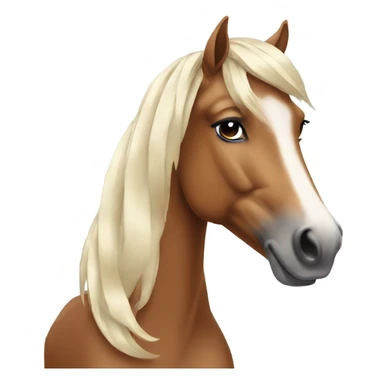 horse looking glam sticker