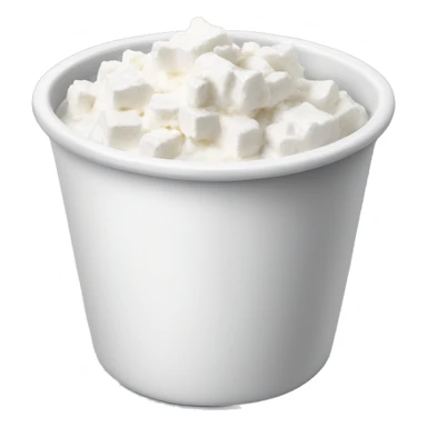 Cottage cheese in a cup sticker
