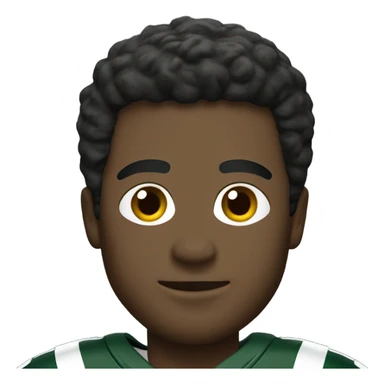 Football players in New York jets jersey  sticker