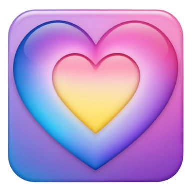 Ombré pink blue purple yellow heart 2016 vibes sticker