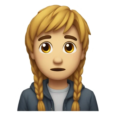 sad goofy ahh eomji sticker