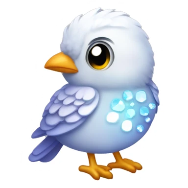 little bedazzled cute Bird  sticker