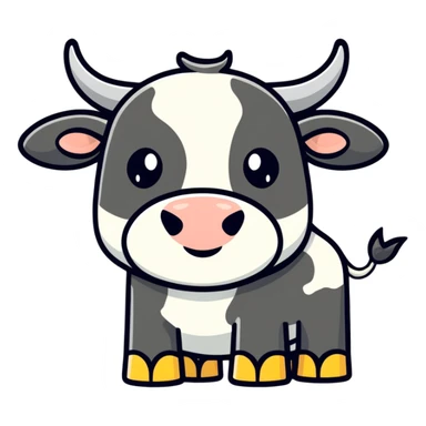 mad cow  sticker