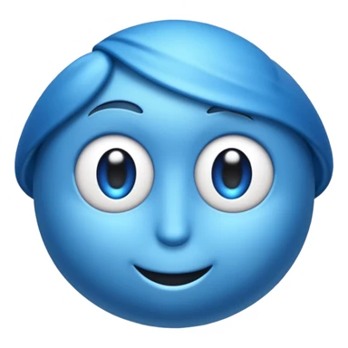 Moño color azul sticker