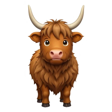 highland cow sticker
