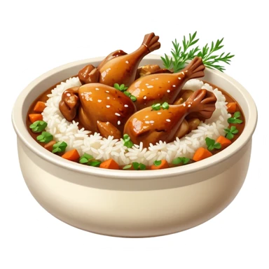 stew chicken with white rice sticker