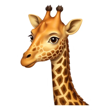 Ful Mor zürafa sticker