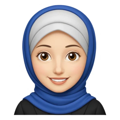 a beautiful French teacher wearing hijab sticker