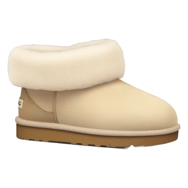 pastel beige cute ugg slippers sticker