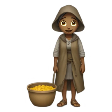 beggar woman sticker
