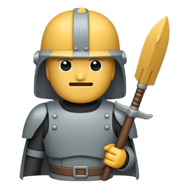 2D Emoji/Icon in the style of the normal chat icons - An emoji of an: Phalanx only one unit to see on the image - flat sticker