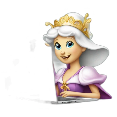 fairy godmother designer laptop beer sticker