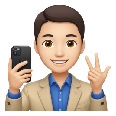asian influencer selfie sticker