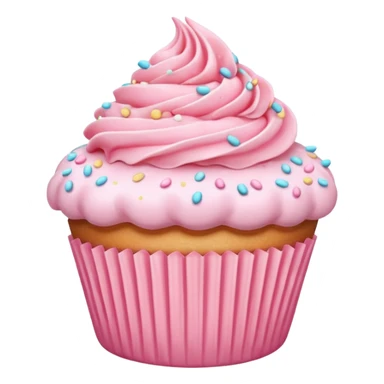 Pastel Pink Cupcake sticker