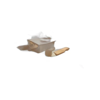 scandinavian modern summer house ortographic perspective sticker