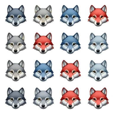 kick platformu için 13 adet abonelik rozeti oluşturur musun kurt motifli sticker