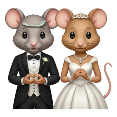 rat husband wife sticker