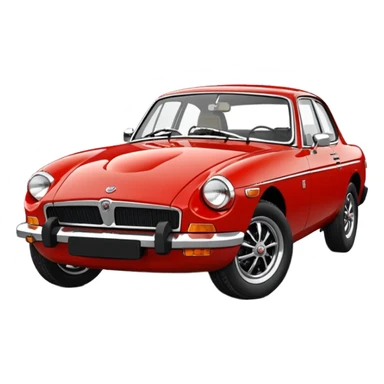 1978 Mgb gt siren red buiscit interior chrome bumper sticker