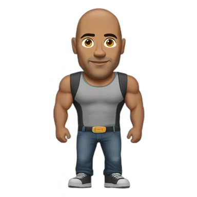 The rock sourcil en haut l’autre en bas sticker