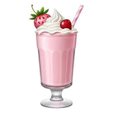 Strawberry milkshake sticker