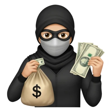 Thief,Knave. Half body sticker