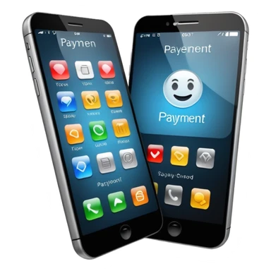 Mobile payment – smartphone with payment app sticker