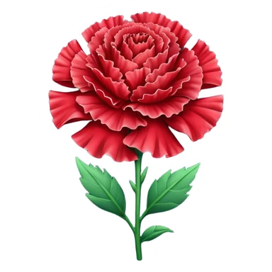red carnation sticker