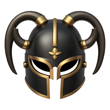 greek black horn helmet sticker