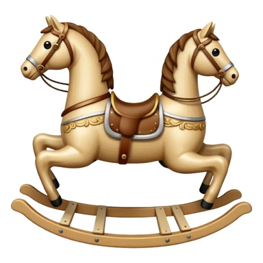 beige Rocking Horse sticker
