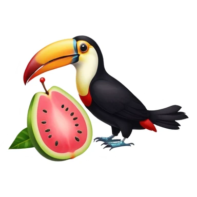 toucan and guava together sticker
