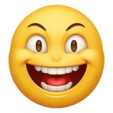 Emoji with evil laugh  sticker