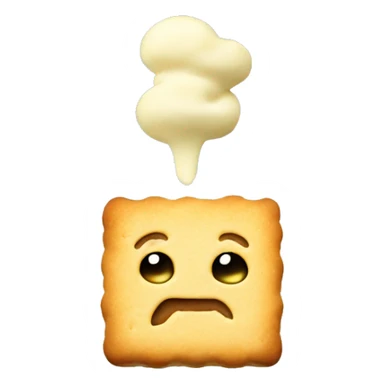 Butter biscuit with a vape sticker