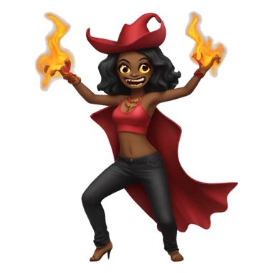 diabla bailando sticker